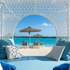 St. Regis Bora Bora main beach cabana