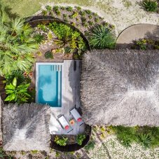Aerial view Le Bora Bora By Pearl Resorts