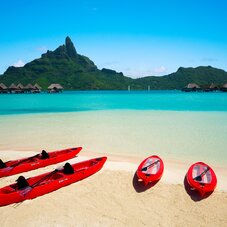 The Westin Bora Bora Main beach watersport kayak paddle