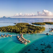 Aerial view Le Taha'a by Pearl Resorts