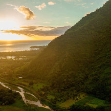 coucher de soleil à tahiti