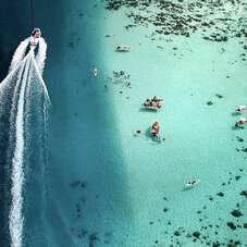 Air Tahiti Nui Aerial lagoon GLeBacon