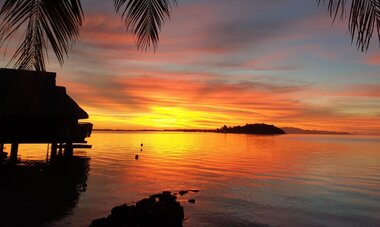 Stunning sunrise views from the Maitai Polynesia