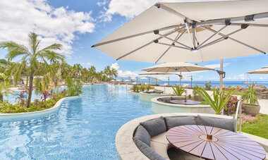 Hilton Tahiti Resort Pool and Poll bar