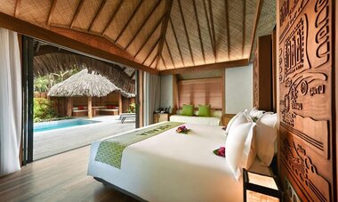 Le Bora Bora Interior of Garden Villa with Pool