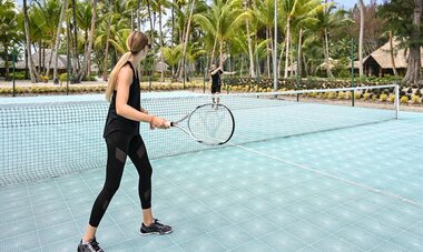 Tennis court at Le Bora Bora