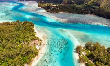 Moorea Lagoon Aerial photo of Moorea lagoon