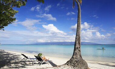 Sofitel Kia Ora Moorea Beach Resort & Spa Beach relaxation at the Sofitel Kia Ora Moorea Beach Resort