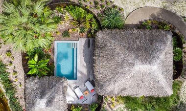 Le Bora Bora By Pearl Resorts Aerial view Le Bora Bora By Pearl Resorts
