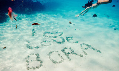Love Bora Bora in the sand