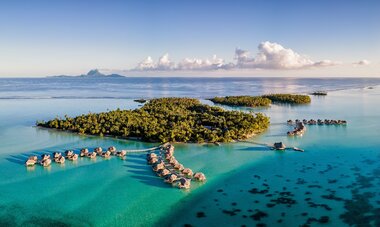 Aerial view Le Taha'a by Pearl Resorts