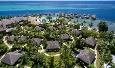 Manava Moorea Beach Resort - Aerial - Goway