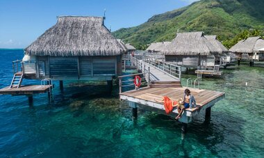 End Of Pontoon Manava Beach Resort Moorea