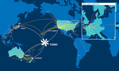 Carte réseau Air Tahiti Nui