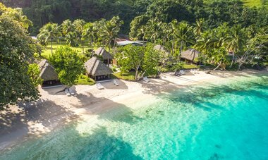 Escape to Paradise Huahine Guesthouse -Hotel Le Mahana Huahine - Aerial View