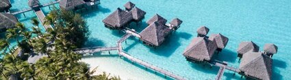 St. Regis Bora Bora overhead St. Regis Bora Bora