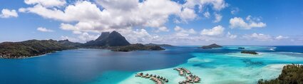 Aerial view of Le Bora Bora