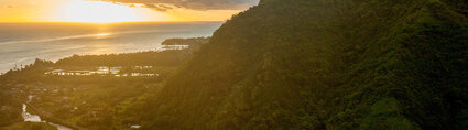 coucher de soleil à tahiti