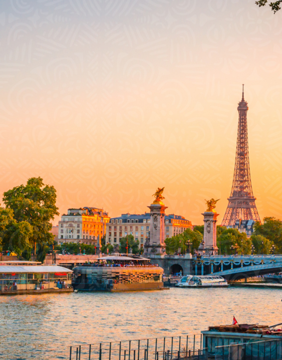 Paris Seine + Pattern
