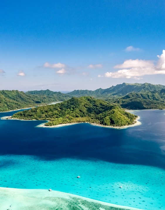 Aerial view of Raiatea Island - Stephane Mailion