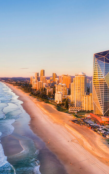 Aerial view of Gold Coast Australia